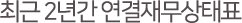 최근 2년간 연결재무상태표